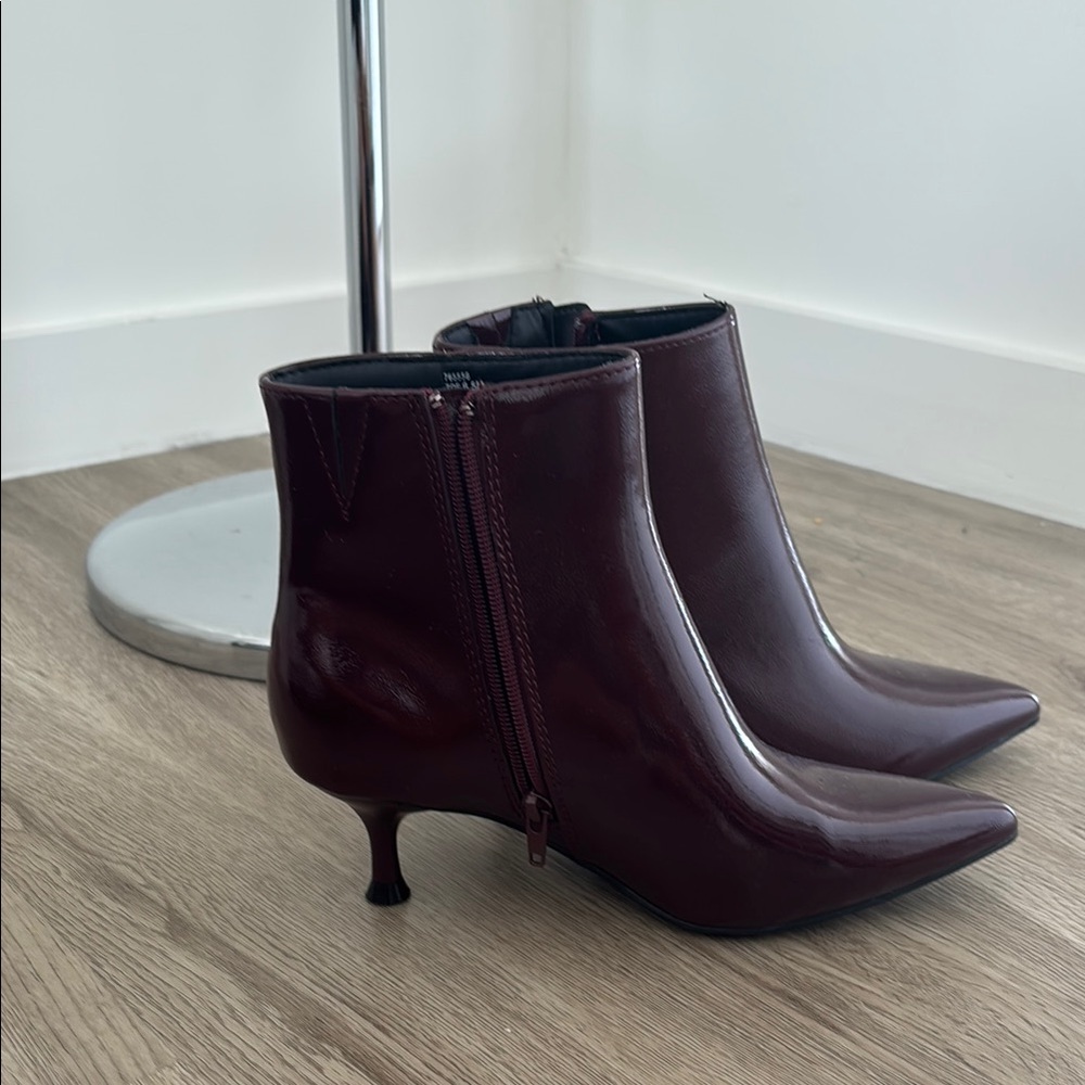 NWT Burgundy Ankle Boots